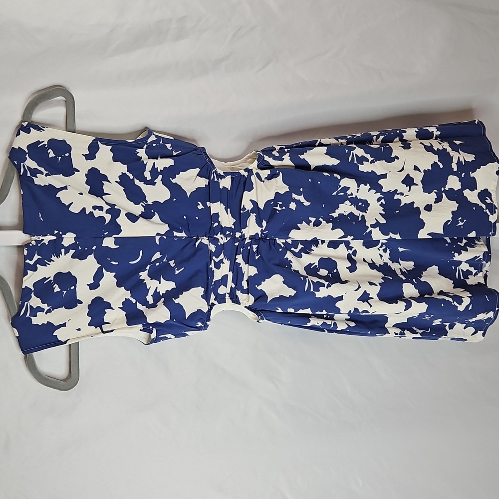 Abercrombie & Fitch Blue & White Cutout Midi Dress Size XXS - Picture 8 of 8